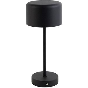 Moderne tafellamp zwart oplaadbaar - Poppie