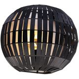 QAZQA zoe - Moderne Wandlamp voor binnen - 1 lichts - D 17 cm - Zwart - Woonkamer | Slaapkamer | Keuken