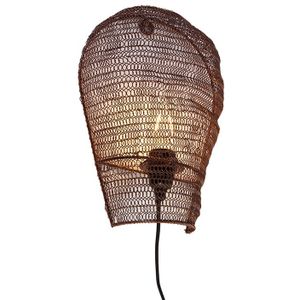 Oosterse wandlamp brons 35 cm - Nidum