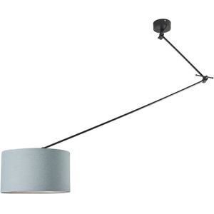 QAZQA blitz - Moderne Hanglamp - 1 lichts - H 1400 mm - Blauw - Woonkamer | Slaapkamer | Keuken