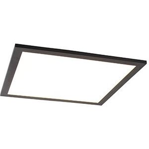 Plafondlamp zwart 40 cm incl. LED met afstandsbediening - Live