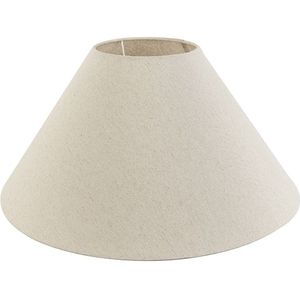 QAZQA rond extra schuin velours - Lampenkap - Ø 500 mm - Beige -