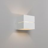 Moderne wandlamp wit 9,7 cm - Transfer Groove