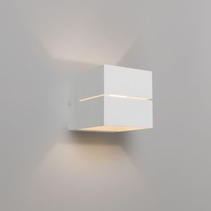 Moderne wandlamp wit 9,7 cm - Transfer Groove