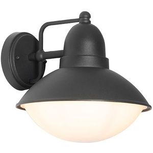 QAZQA marcel - Moderne Wandlamp voor buiten - 1 lichts - L 25 cm - Zwart - Buitenverlichting