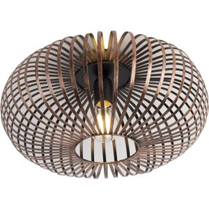 Design ronde plafondlamp roestbruin - Johanna