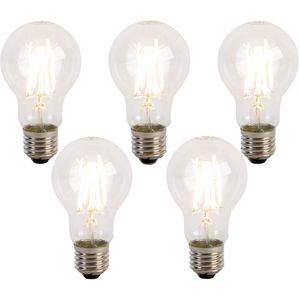 Set van 5 E27 - Dimbare LED Lampen - 5W - 700 Lumen - 2700K