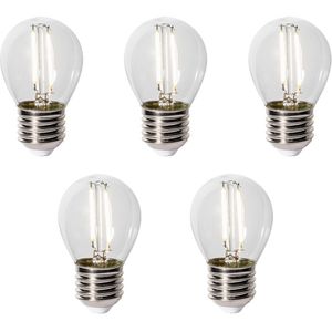 Set van 5 E27 LED lamp P45 schemersensor 3W 250 lm 3000K