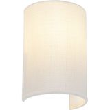 Moderne wandlamp wit - Simple Drum Jute