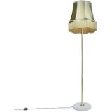 QAZQA kaso - Retro Vloerlamps-sStaande Lamp met kap - 1 lichts - H 1750 mm - Groen - Woonkamers-sSlaapkamers-sKeuken