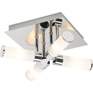 Moderne badkamer plafondlamp chroom 4-lichts IP44 - Bath