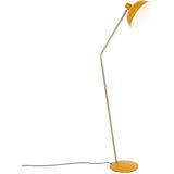 QAZQA milou - Retro Vloerlamps-sStaande Lamp - 1 lichts - H 138 cm - Geel - Woonkamers-sSlaapkamers-sKeuken