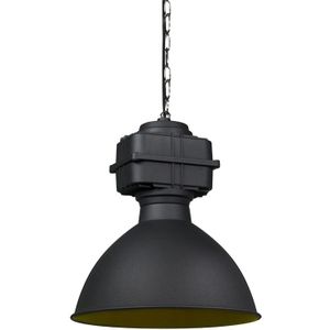 Smart industriële hanglamp zwart 38,5 cm incl. A60 WiFi - Sicko