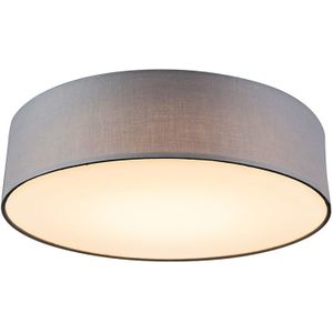 Plafondlamp grijs 40 cm incl. LED - Drum LED