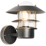 Vintage buitenwandlamp antiek goud IP44 - Prato