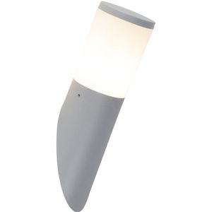 QAZQA amelia - Moderne LED Wandlamp voor buiten - 1 lichts - D 170 mm - Grijs - Buitenverlichting