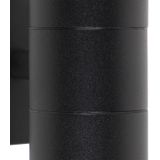 QAZQA duo - Moderne Wandlamp Up Down voor binnen voor badkamer - 2 stuks - D 11 cm - Zwart -