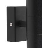 QAZQA duo - Moderne Wandlamp Up Down voor binnen voor badkamer - 2 stuks - D 11 cm - Zwart -