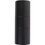 QAZQA duo - Moderne Wandlamp Up Down voor binnen voor badkamer - 2 stuks - D 11 cm - Zwart -