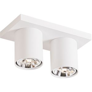 Moderne plafondspot wit 2-lichts - Tubo