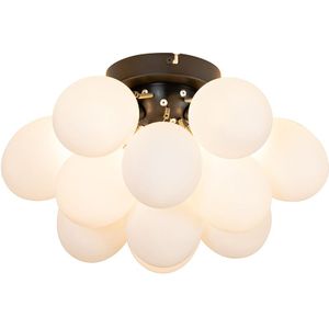 QAZQA uvas - Design Plafondlamp - 3 lichts - Ø 30 cm - Wit - Woonkamers-sSlaapkamers-sKeuken