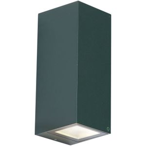 Moderne wandlamp donkergroen 2-lichts GU10 70mm IP54 - Baleno