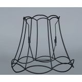 QAZQA granny frame - Retro Lampenkap - Ø 250 mm - Zwart -