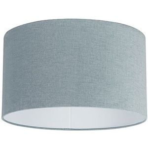Stoffen lampenkap lichtblauw rond 35/35/20