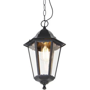 Klassieke buiten hanglamp zwart IP44 - Havana