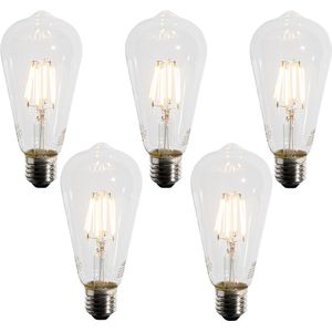 Set van 5 E27 LED lamp A60 lux sensor 4W 400 lm 2200K