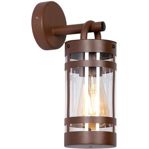 Industriële buiten wandlamp roestbruin IP44 - Ruben