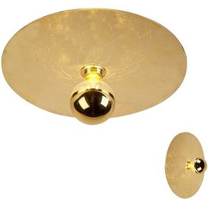 Moderne plafondlamp goud 40cm - Disque
