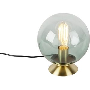 QAZQA Pallon - Art Deco Tafellamp - 1 Lichts - H 230 Mm - Groen - Woonkamer - Slaapkamer