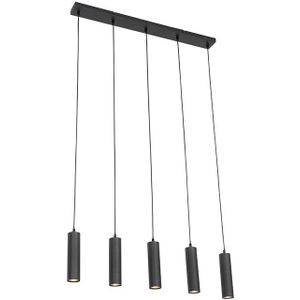 Moderne hanglamp zwart 5-lichts - Jeana