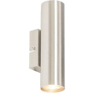 Moderne wandlamp staal 2-lichts - Jeana