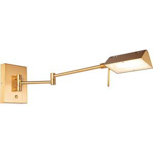 Design wandlamp brons incl. LED met touch dimmer - Notia