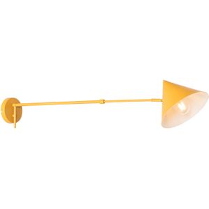 Design wandlamp geel verstelbaar - Triangolo