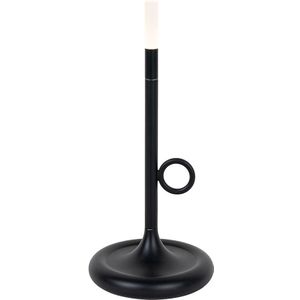 Buiten tafellamp zwart incl. LED met touch dimmer oplaadbaar - Sjarel