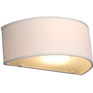 Landelijke wandlamp half rond creme - Drum