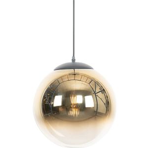 QAZQA Pallon - Art Deco Hanglamp - 1 Lichts - 33 cm - Goud - Woonkamer - Slaapkamer - Keuken