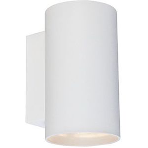 Smart wandlamp rond wit incl. 2 wifi GU10 - Sandy