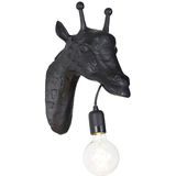 QAZQA wl-animal - Landelijke Wandlamp voor binnen - 1 lichts - D 280 mm - Zwart - Woonkamers-sSlaapkamers-sKeuken