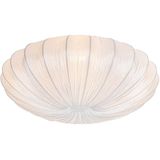 Design plafondlamp wit zijden 60 cm 5-lichts - Plu