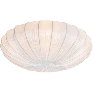 Design plafondlamp wit zijden 60 cm 5-lichts - Plu