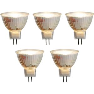 Set van 5 GU5,3 LED Lamp MR16 - 5W - 420 Lumen - 2700K - 12V