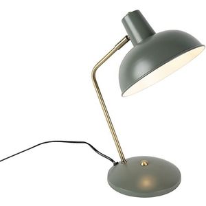 QAZQA milou - Moderne Bureaulamp - 1 lichts - H 350 mm - Groen - Woonkamers-sSlaapkamers-sKeuken