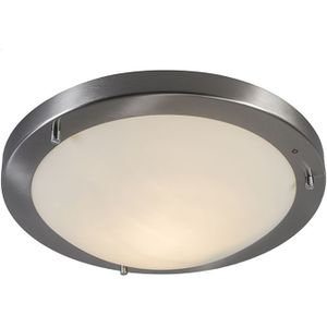 QAZQA yuma - Design Plafondlamp voor buiten - 1 lichts - Ø 310 mm - Staal - Woonkamer | Slaapkamer | Keuken