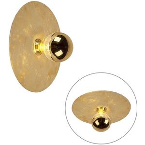 Moderne wandlamp goud 30cm - Disque