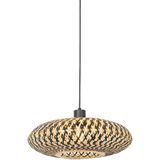 QAZQA ostrava - Oosterse Hanglamp - 1 lichts - Ø 40 cm - Zwart - Woonkamer | Slaapkamer | Keuken