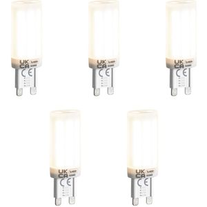 Set van 5 G9 3-staps dimbare LED lampen opaal 4.5W 500 lm 4000K